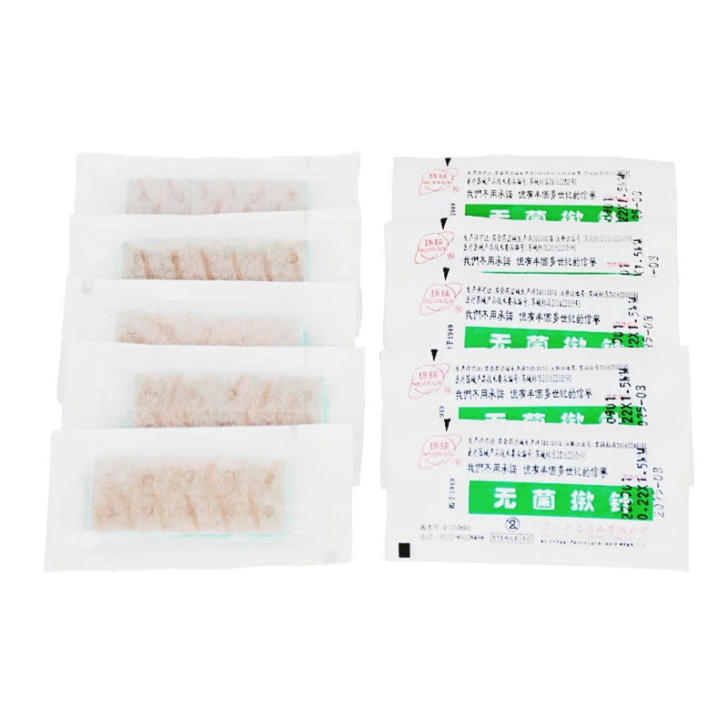 Press Pin Disposable Sterile Press Needle for Acupuncture Meridian Points Ear Press Needle 0.22X1.5mm 0.25x1.3mm