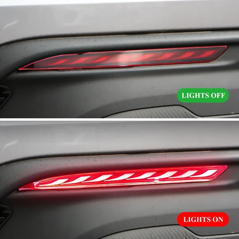 LED Car Rear Bumper Light for Geely Coolray Proton X50 2018 2019 2020 2021 Brake Warning Light Turn Signal Lamp Accessories