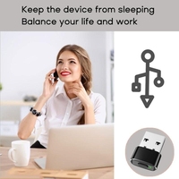 A52B Mouse Jiggler USB Mouse Mover Mouse Movement Simulator for Computer Awakening