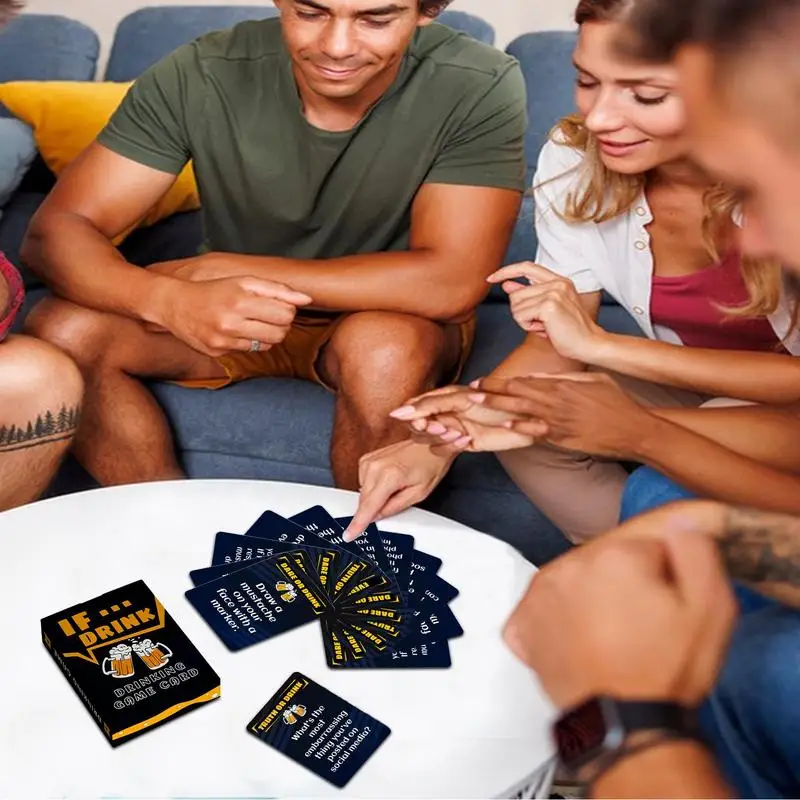 Jogo de beber para noites de jogo multi-geracional reunião de família jogo de tabuleiro criativo bar adultos jogos de cartas para beber para casa