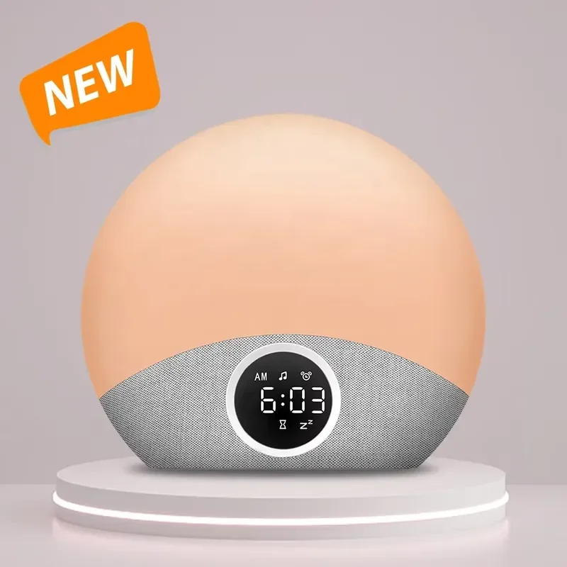 BOLRZO HiFiD new design HFD-W23 sleep sound machine sunrise alarm clock wake up light white noise machine
