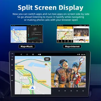 Podofo 2Din Android Autorádio Multimidia Video přehrávač pro Toyota Yaris 2008-2011 GPS navigace 2din Carplay Auto Stereo Bez DVD 10 nejlepší prodej Rádio s Androidem pro Toyota Yaris - №5