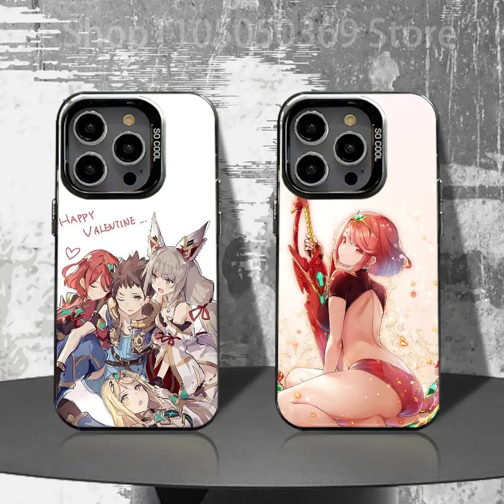

P-Pyra and M-Mythra Phone Case For iPhone 17,16,15,14,13,12,11,Air,X,XR,Pro,Max,Plus Protect Plating