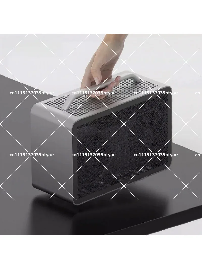 Portable ITX PC Case CNC Aluminum Alloy Desktop Chassis A4 Structure Mini Computer Case