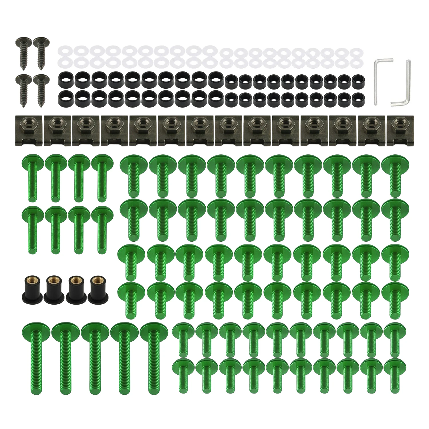 Motorradzubehör für YAMAHA YZF R1 R15 R25 R3 R6 R125 R15 R25 MT03 MT07 MT10 MT-09 MT-07 M5 M6 Schrauben- und Muttern-Set Bunt – Detail 19