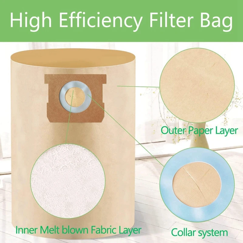 12 шт., пылесборник для Dewalt 6-10 галлонов, влажный/сухой магазин, пылесосы DXV06P DXV09P DXV10P DXV10S DXV10SA DXV10SB