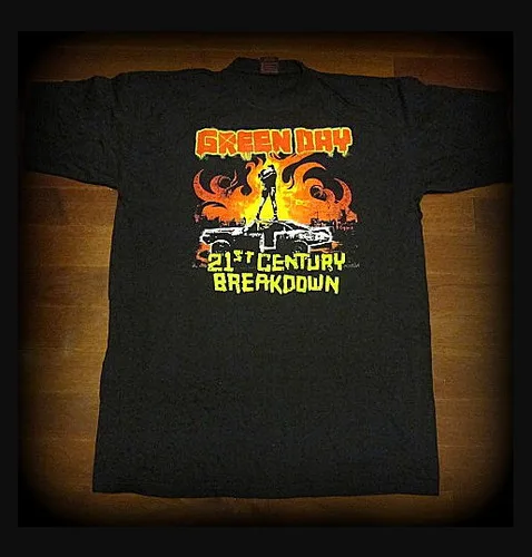 Green Day 21 St Century Breakdown Rock Band Music Men's Clothing Women's T-Shirt Summer Cotton T Shirt High-quality Streetwear