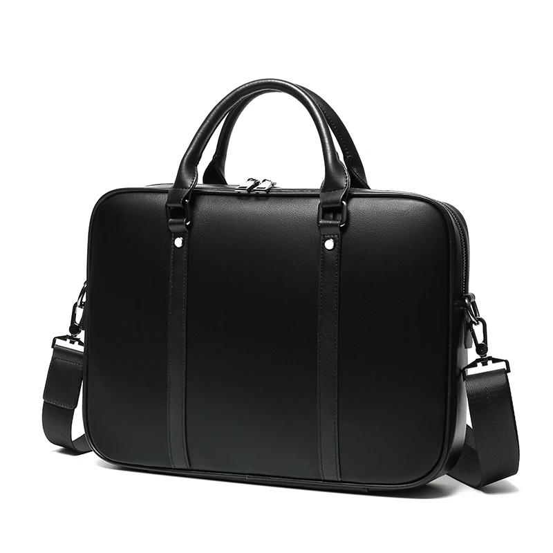 Aktentasche aus echtem Leder für Herren, lässig, einzelne Schultertasche, Umhängetasche, Laptop-Handtasche, Business-Ledertasche, männlich, Ferd