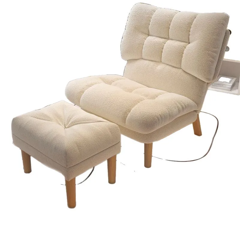 

Casual reclining small folding backrest seat balcony recliner bedroom single sofa