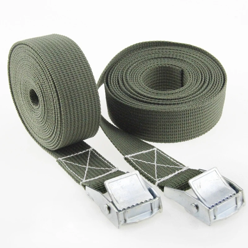 Durable Tensioning Straps Bulk with Cam Buckle for Outdoor Sport Transporting Travel Heavy Loading for UV Rowing  D7YA