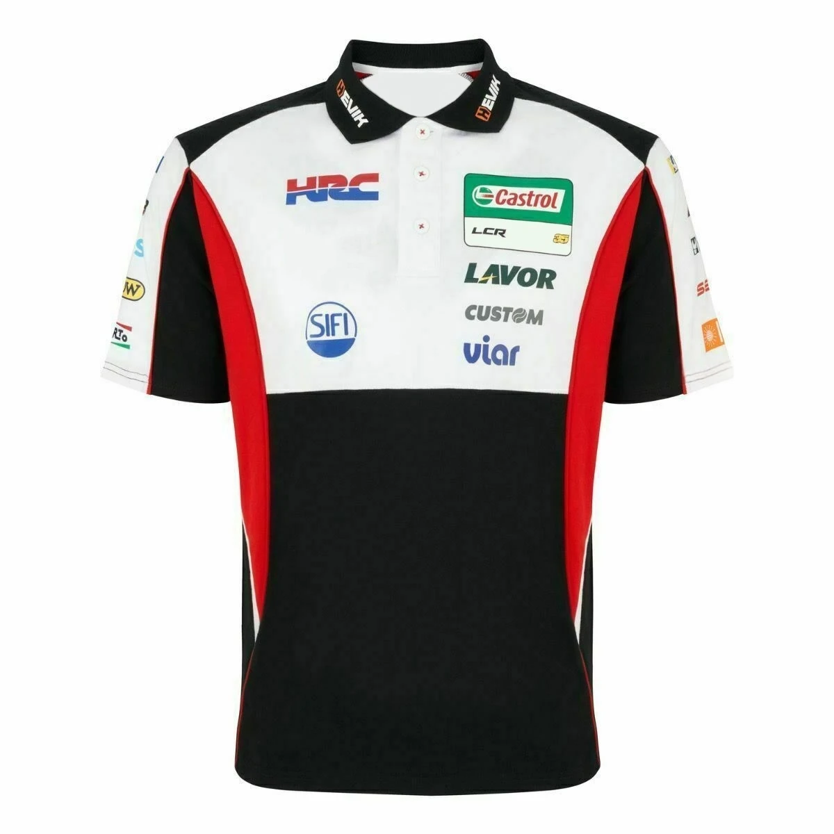

2025 Honda LCR Castrol Motos GP Polo Shirt Button Lapel Men Motorcycle Racing Team Polyester Quick-dry Breathable Not Fade White