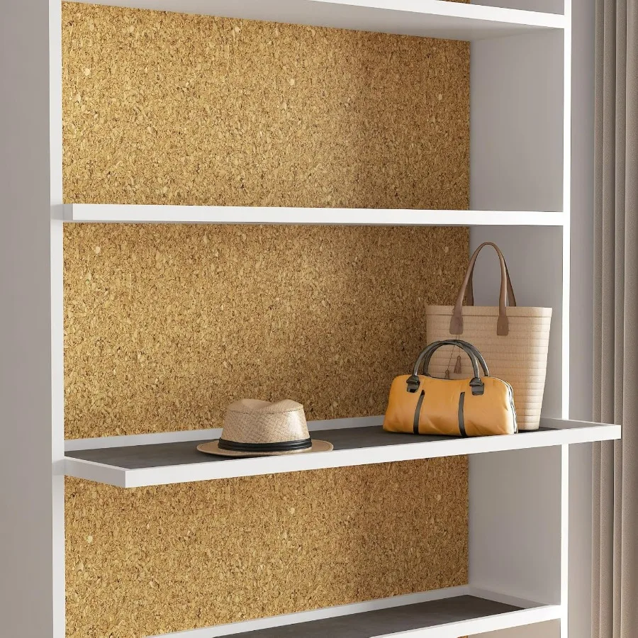 لفة بطانة رف الفلين ذاتية اللصق متعددة الأغراض لقياس 3 أقدام × 10 أقدام مثالية لخزائن المطبخ وأدراج الكونترتوب #3