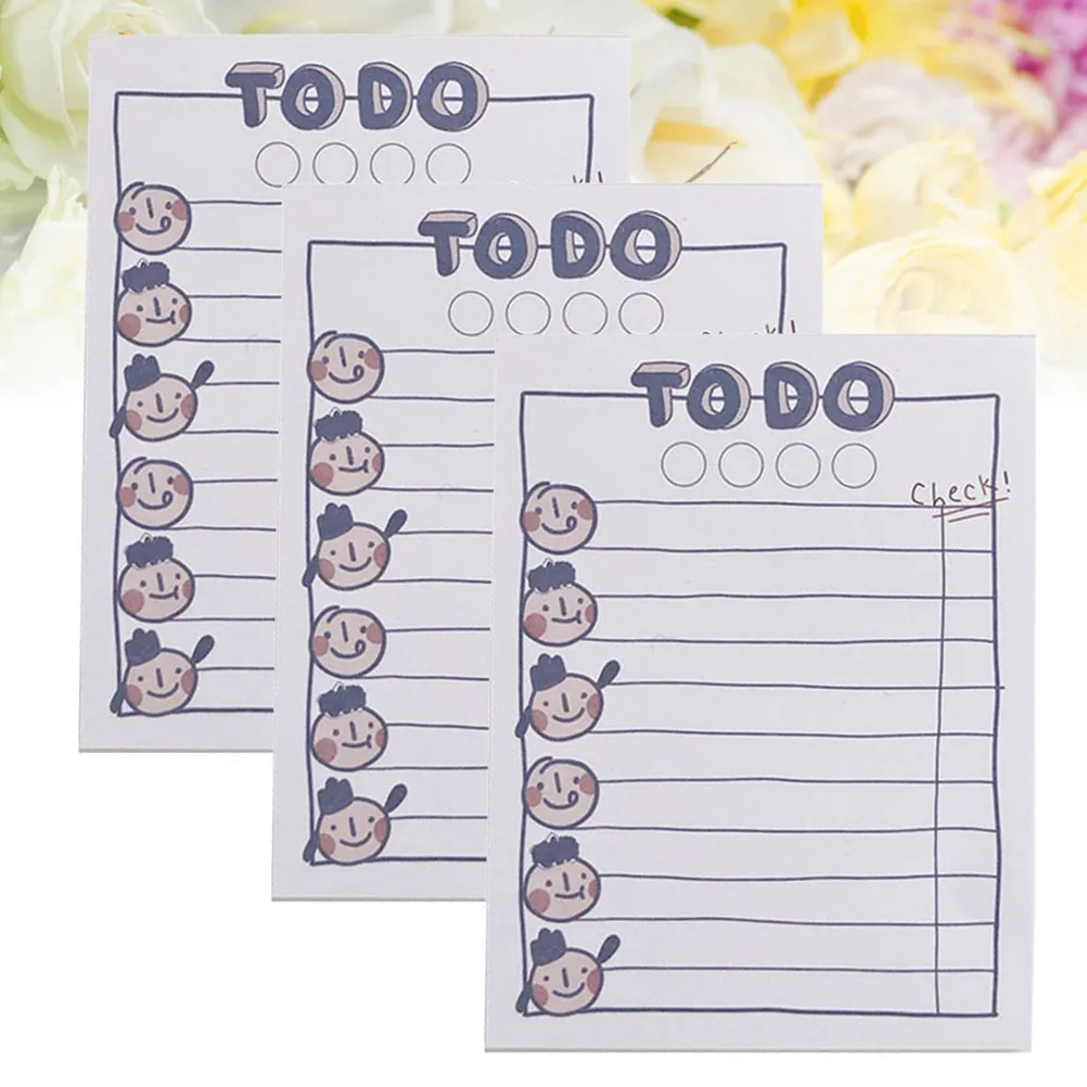 3Pcs Mini Notepad Set Portable Memo Pad Small Plan Book for Quick Notes Indexing Reading Journaling Office Home Students