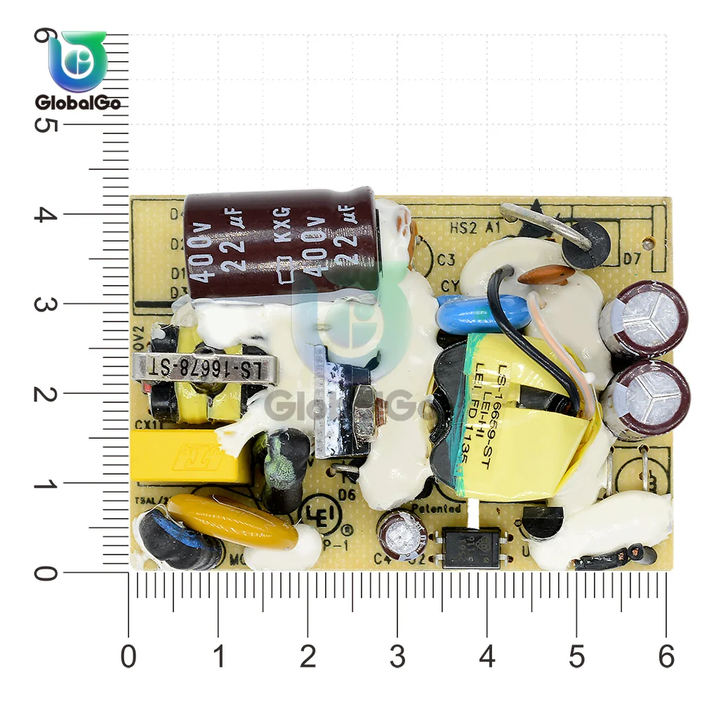 AC-DC100-240V إلى تيار مستمر 5 فولت 2A تحويل التيار الكهربائي وحدة تيار مستمر الجهد المنظم التبديل الدائرة عارية مجلس حماية ماس كهربائى