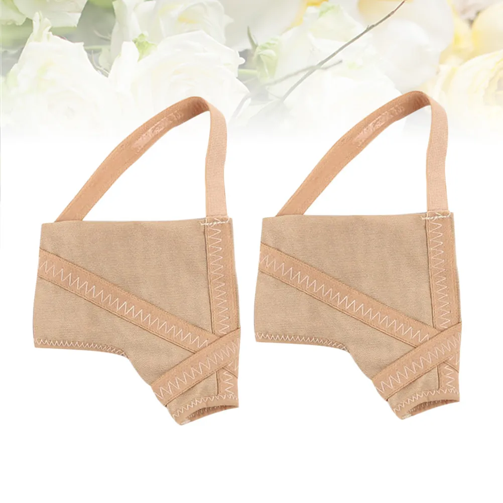 

Комплект из 2-х корректоров для пальцев ног от вальгусной деформации, компактный дизайн для перекрещивающихся пальцев, удобный силиконовый выпрямитель для косточек, бежевый