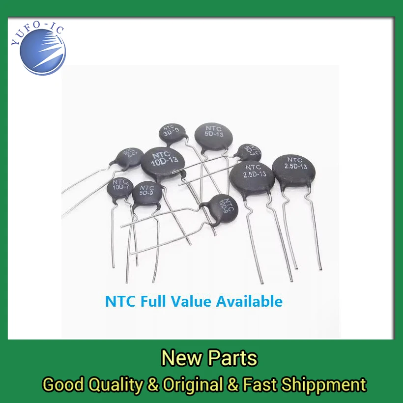 10pcs 5D-11 5D-15 5D-20 8D-20 10D-9 10D-11 10D-13 10D-15 10D-20 10D-25 47D-15 Thermal Resistor Thermistor NTC 2.5D 3D 5D-7 5D-9