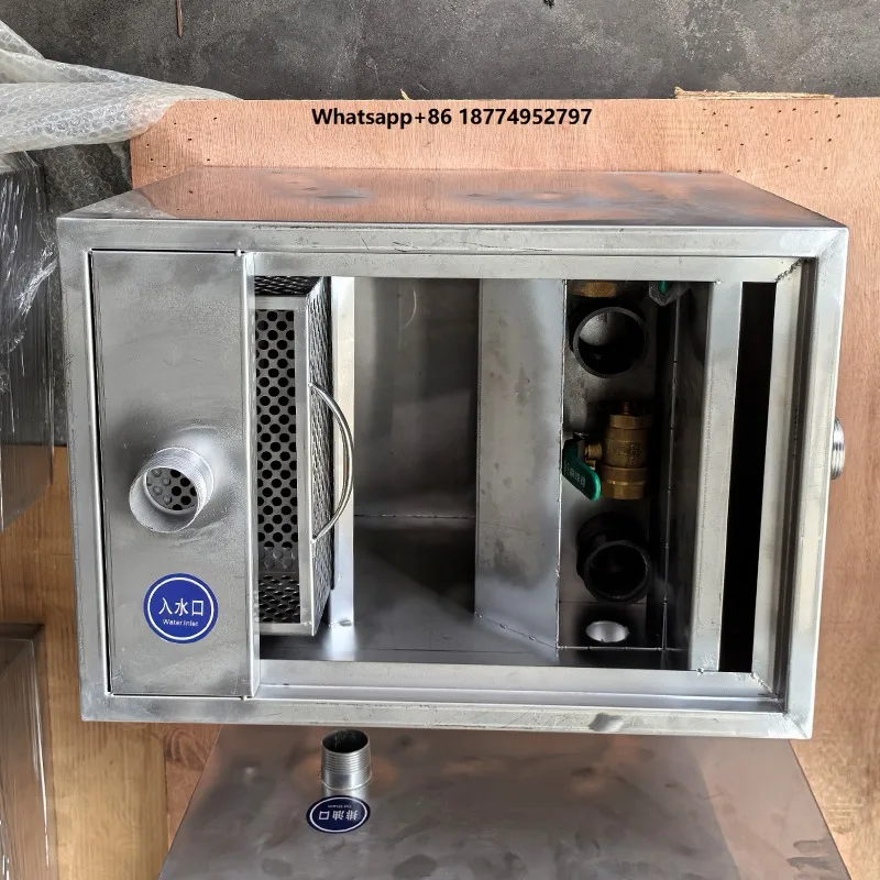 High Efficiency Automatic Grease Trap Oil Water Separator for Restaurant Kitchen