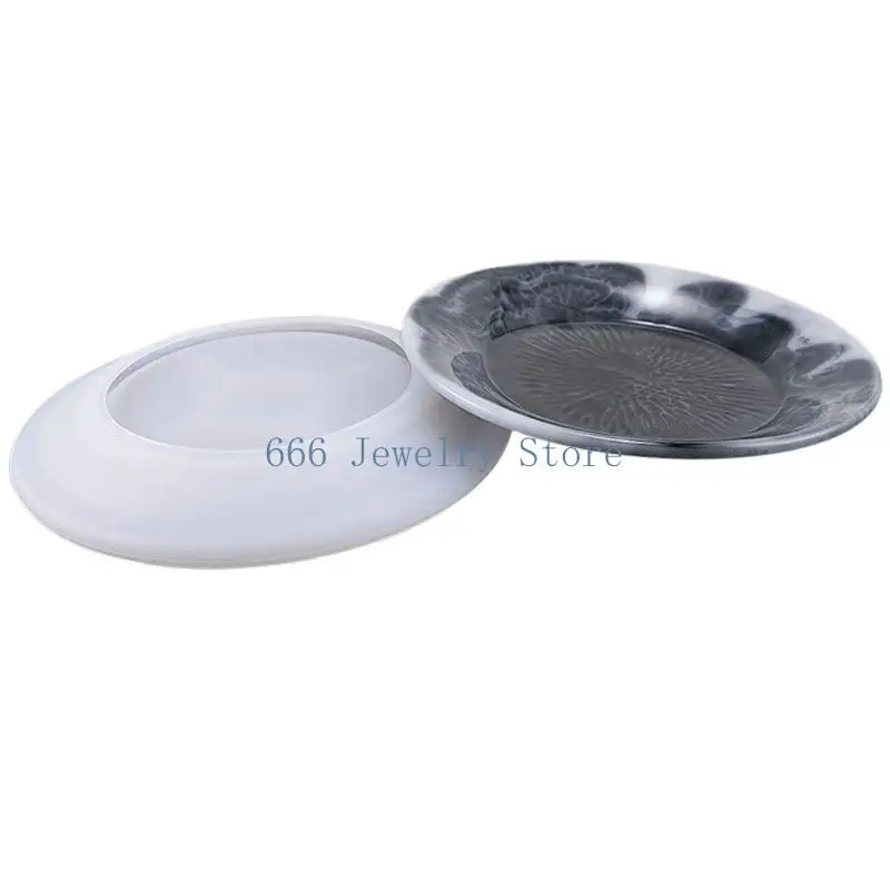 

F2TD креативные круглые плоские пластины для форм из эпоксидной смолы, силиконовые формы для DIY евреев