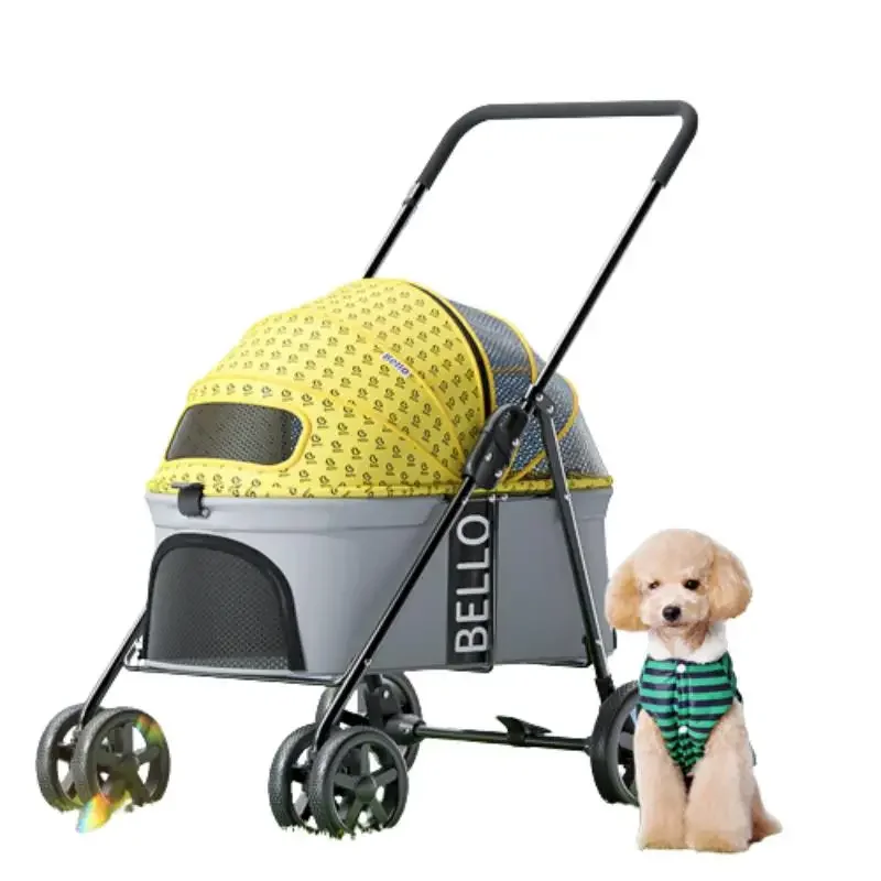 

Bello Puppy Strollers Small Dogs under 30 Pet Stroller Large for 2 Dogs Outgoing Dog Stroller Car Trunk