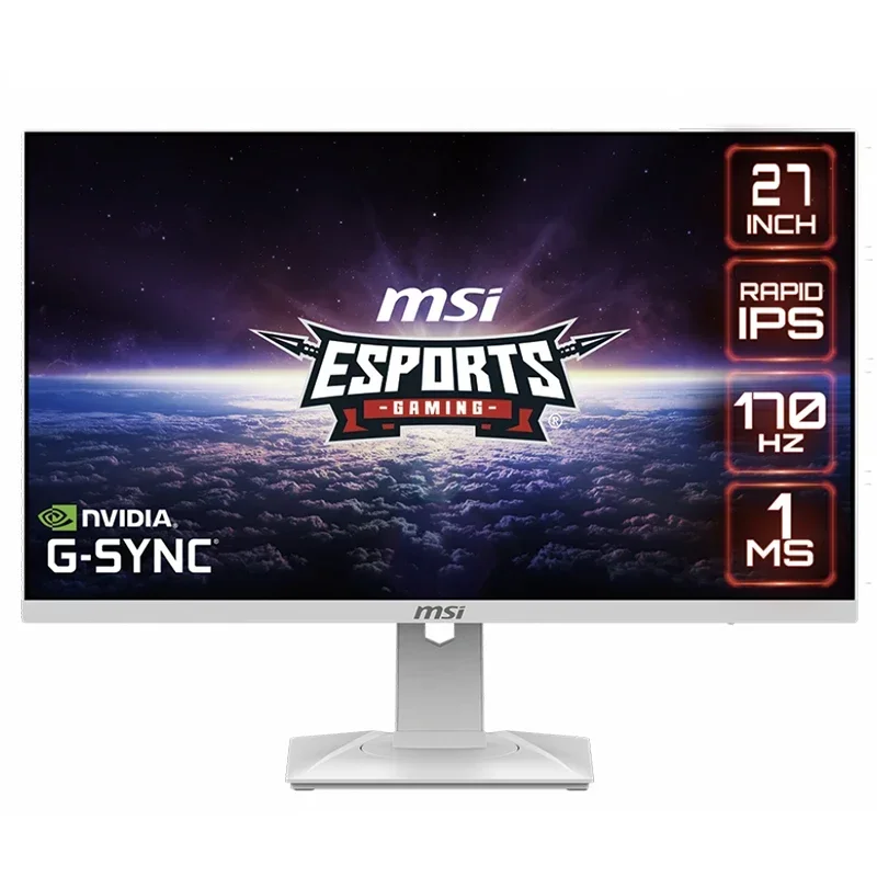 G274QRFW 27 Inch 2K 2560 x 1440 WQHD IPS 170Hz 1MS Flat White Gaming  Display Support NVIDIA G-SYNC Compatible