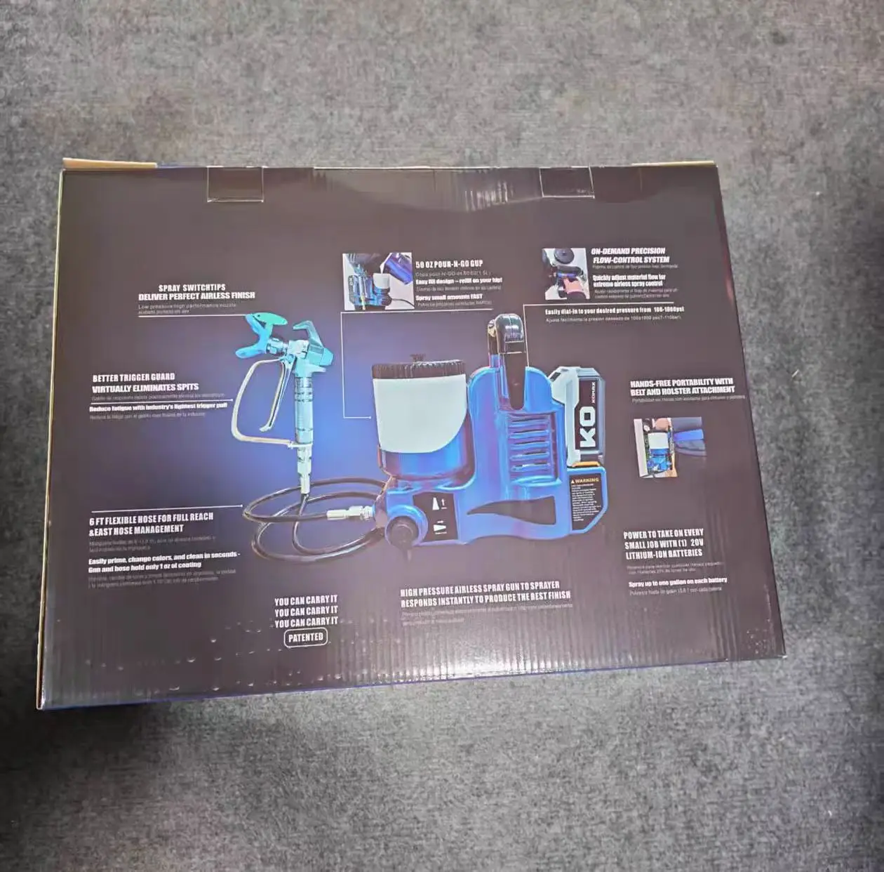 เครื่องพ่นสีแบบไร้อากาศ เครื่องพ่นสีไร้อากาศ ปืนพ่นสีสำหรับแบตเตอรี่ Makita เครื่องมือไฟฟ้า เครื่องพ่นสีไฟฟ้า