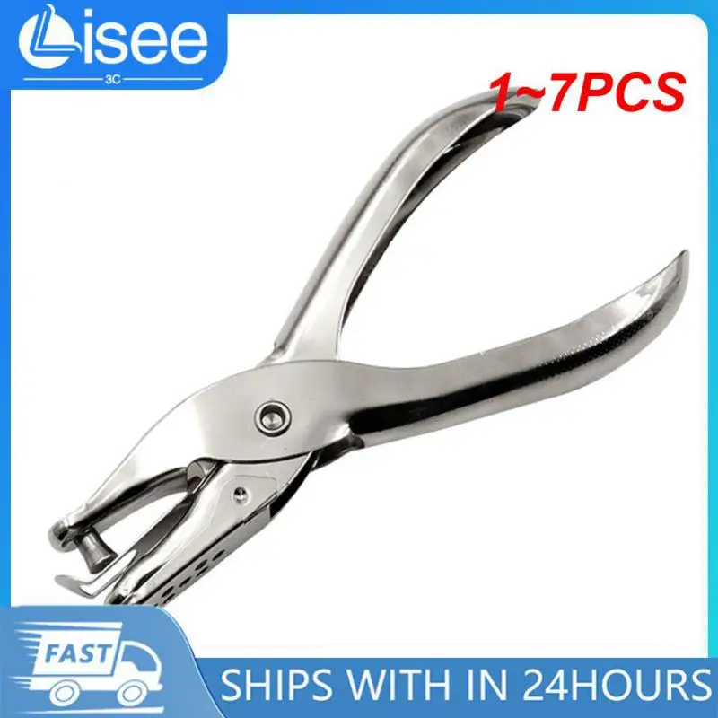 1 ~ 7 Stuks 3/6Mm Handgreep Enkel Gat Punch Metalen Perforator Gereedschap Voor Scrapbooking Oorbel Ketting Kaarten School Briefpapier Kantoor
