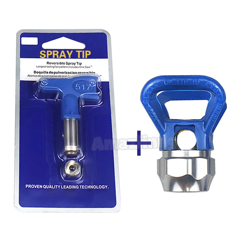 Imagem -01 - Airless Spray Ponta Bico com Guarda Série para Alta Pressão Airless Pintura Pistola Airbrush Spray Tip Ferramentas de Jardim Casa airless spray ponta bico com guarda serie para alta pressao airless pintura pistola airbrush spray tip ferramentas de jardim casa 01