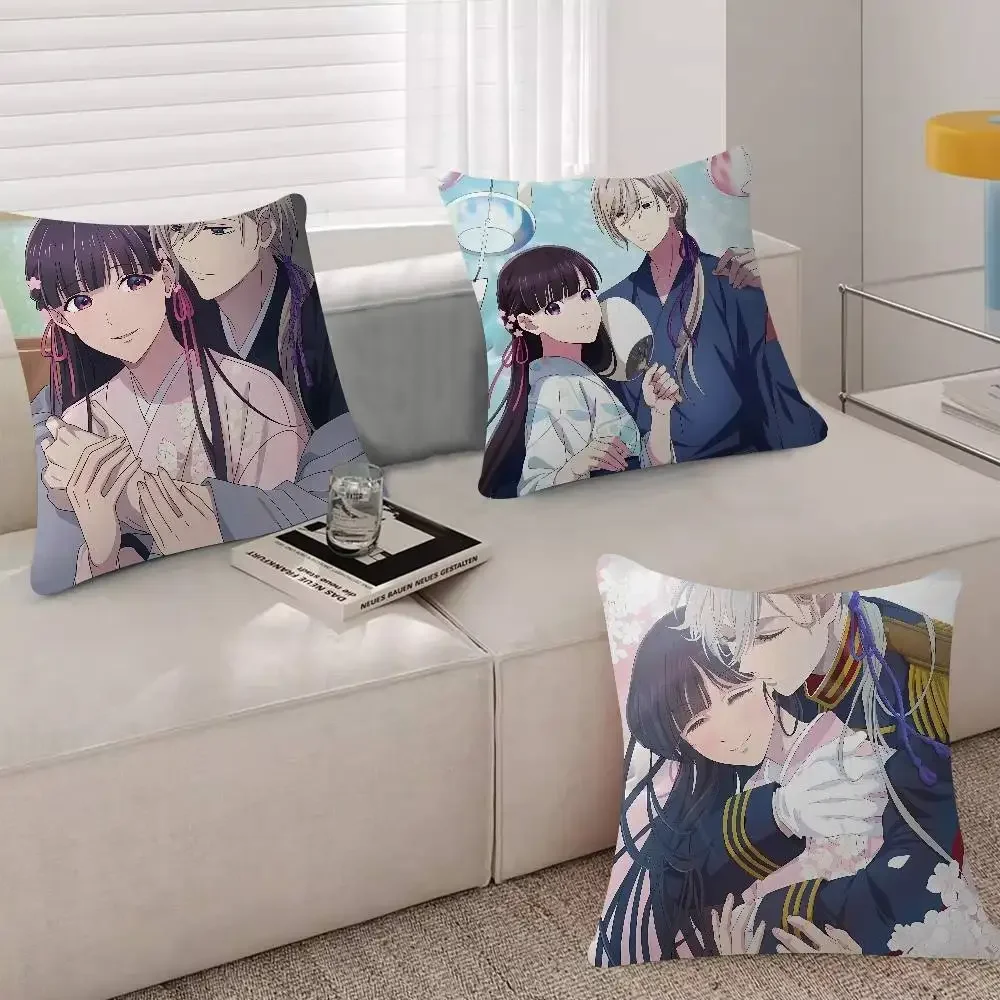 Comic My H-Happy M-MarriageS Pillow Case For Sofa Decor Car Office Room Printing Cushion Cover Decorations And Protector