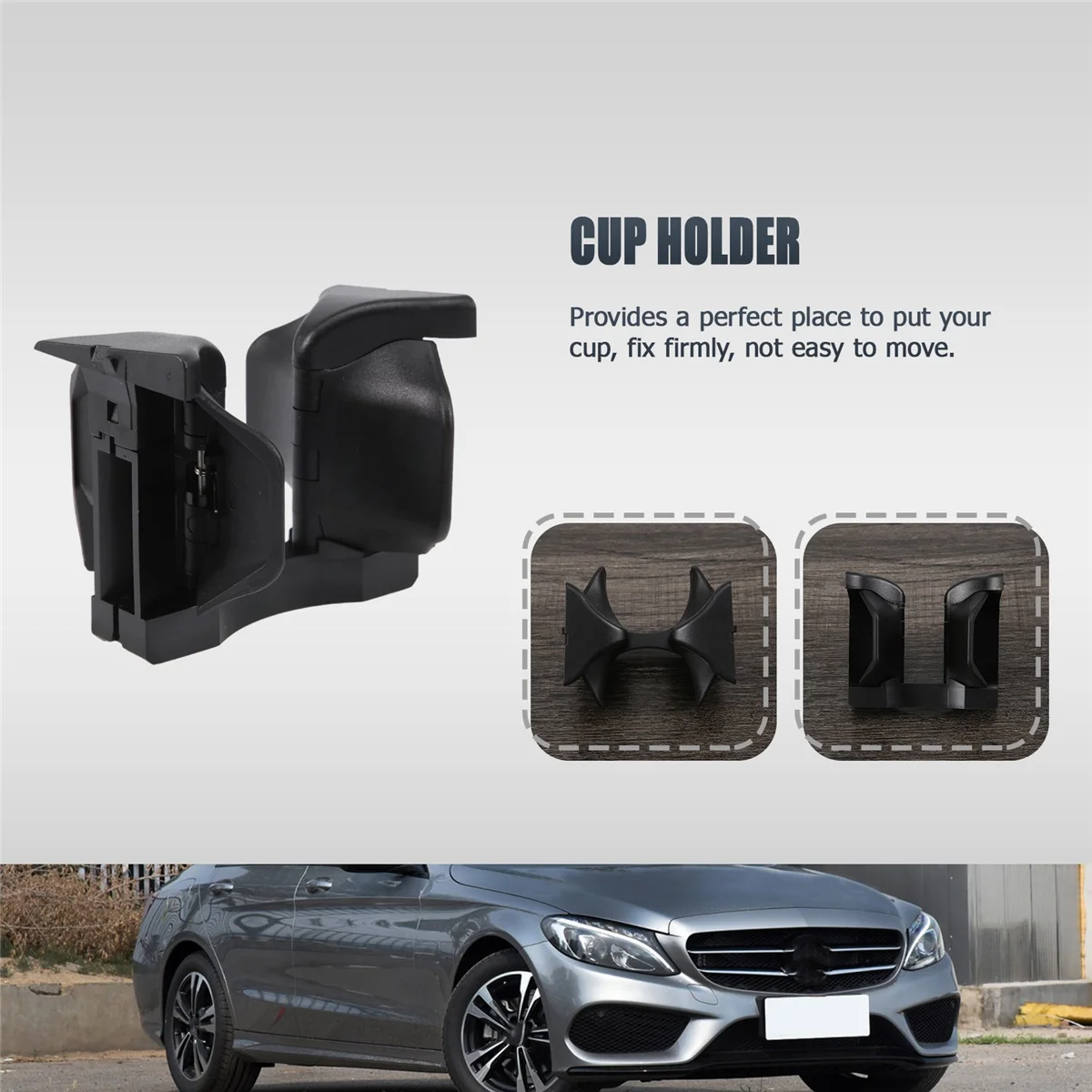 Reposabrazos Central para Mercedes Benz C/E, W204, W212, W207, portavasos de agua, soporte para bebidas, 2046802391