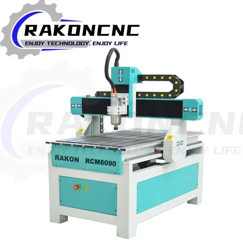 Mini Metal Milling Machine For Iron Copper Steel Metal Mini Cnc Router 6090 Cast Iron Table Heavy Body