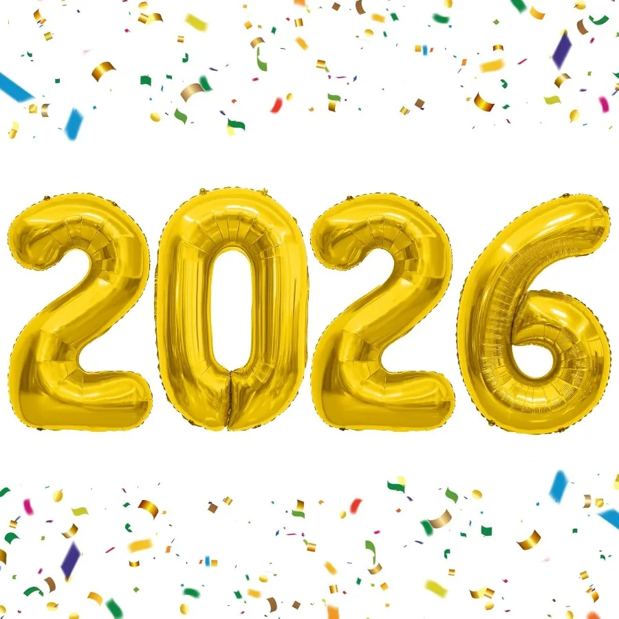 2026 بالونات 40 بوصة ذهبية 2026 رقم بالون 2026 احباط بالون 2026 زينة بالونات التخرج 20 22 26 60 62 رقم بالون