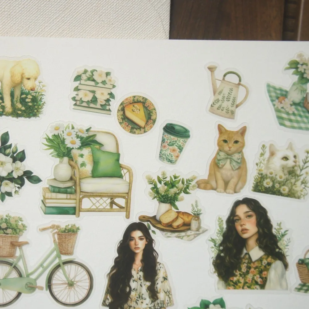 22 قطعة قصة حب رومانسية التوضيح نمط PVC ملصق سكرابوكينغ DIY بها بنفسك هدية التعبئة الديكور العلامة