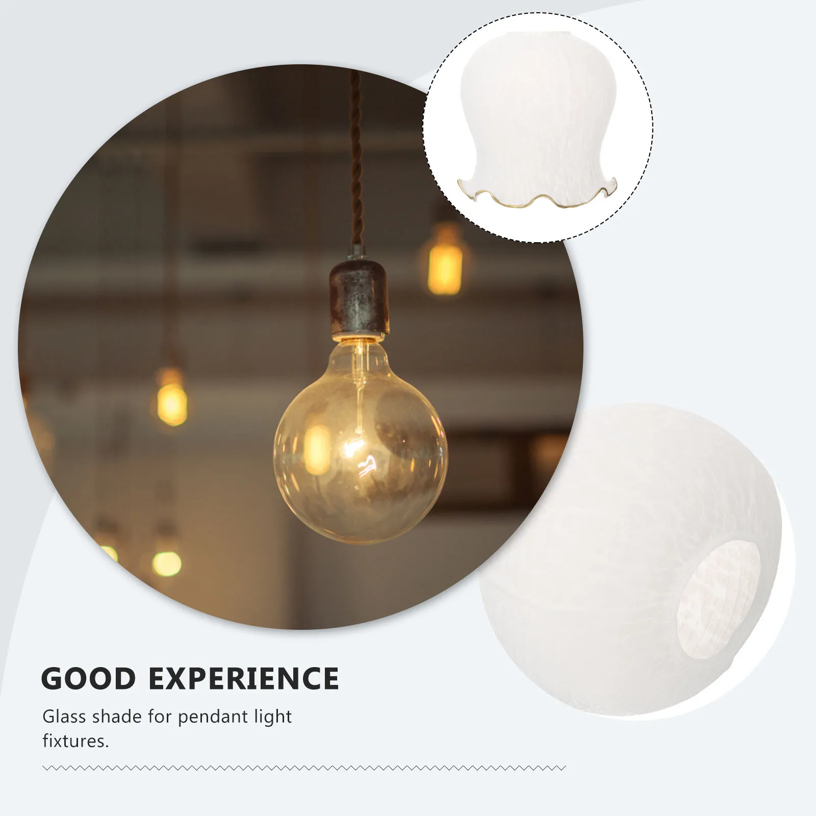 

Glass Lamp Shade Pendant Light Wall Lights Accessory Elegant Design Easy Maintenance Unique Artistic Atmosphere Decor