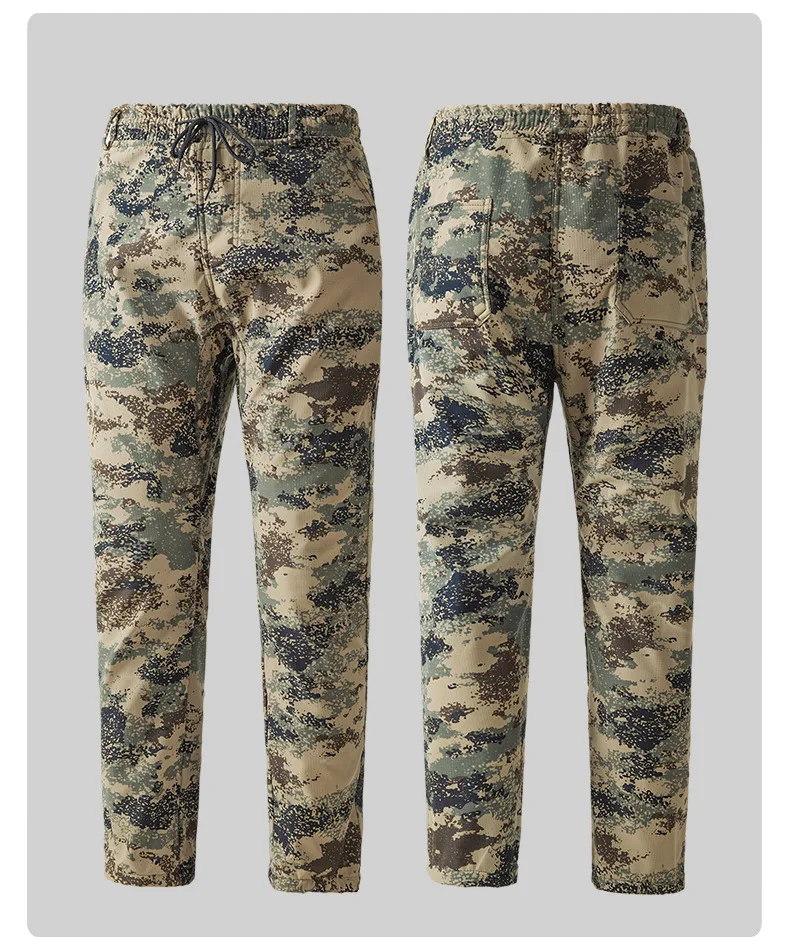 Herren-Arbeitskleidungsset aus Fleece mit verdicktem Gitter für Herbst und Winter, kältebeständig, verschleißfest, schmutzabweisend, Arbeitsschutz – Detail 7