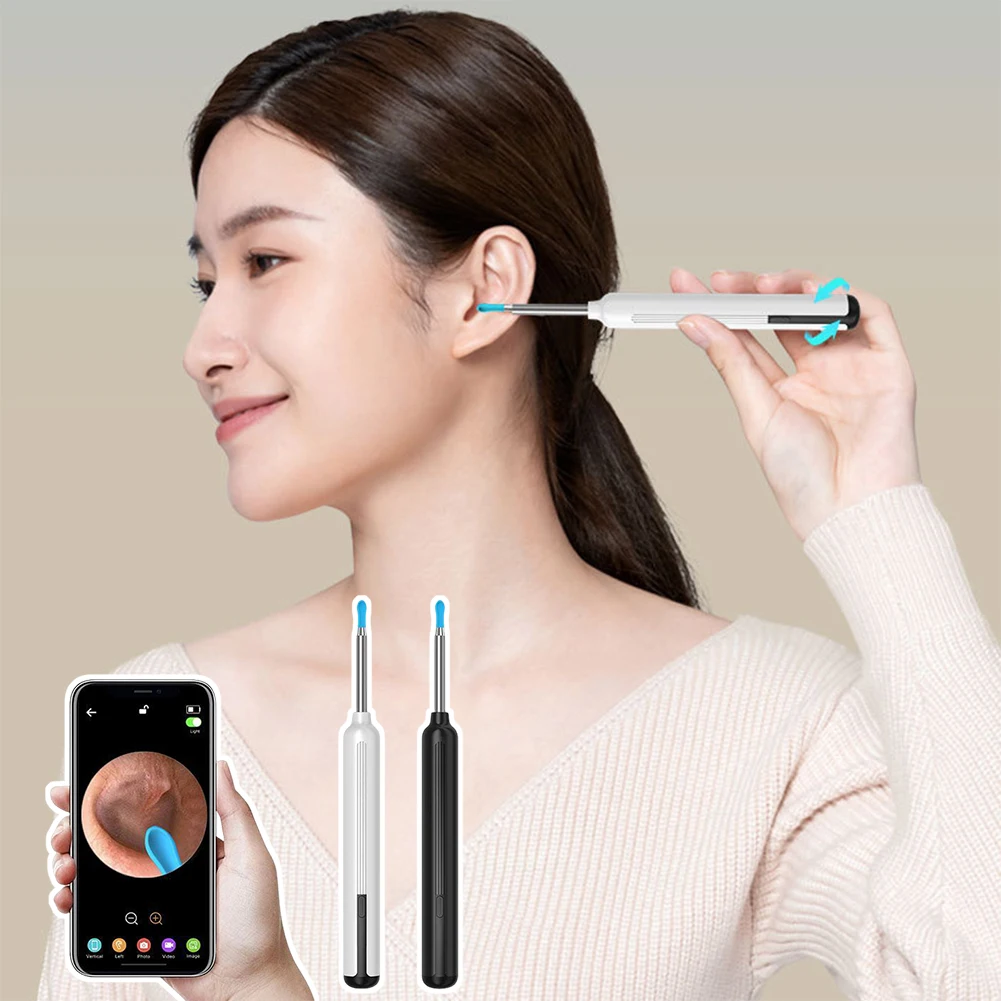 

Wireless Smart Visual Cleaning Ear Spoon Easy Carry Waterproof Ear Cleaner Birthday Present