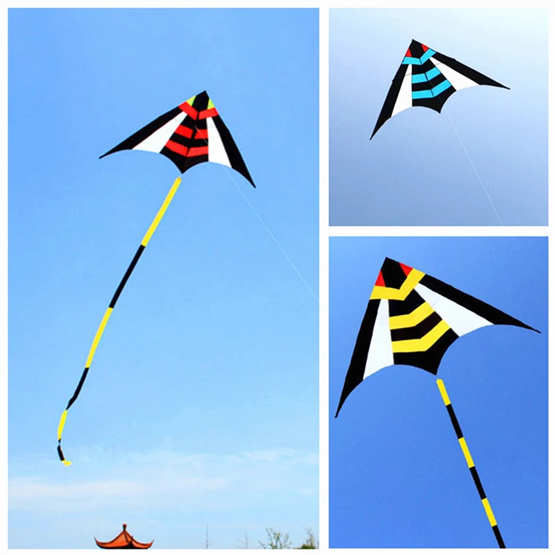 free shipping delta kites flying toys for children kite reel outdoor fun for kids bee kites nylon bird kites albatross kites fun