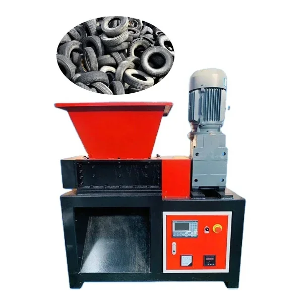 mini portable mobile tire shredder machine