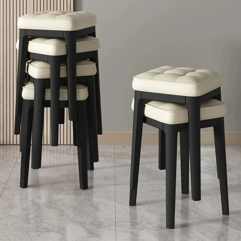 Small Stool Nordic Stools Kitchen Triangular Rattan Chairs Luxury Restaurant Chair Aesthetic Room Furniture Foot Pack Units