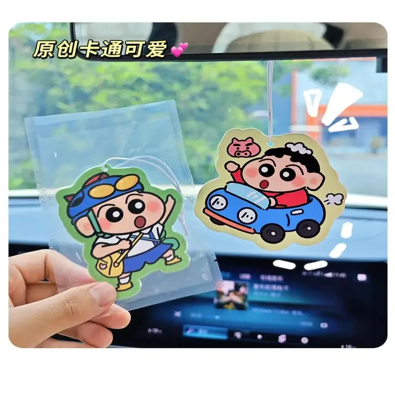 Карандаш Шин-тян автомобильный освежитель воздуха мультфильм подвесной аромат кулон заднего вида с долговечными ароматерапевтическими духими планшетами подарок