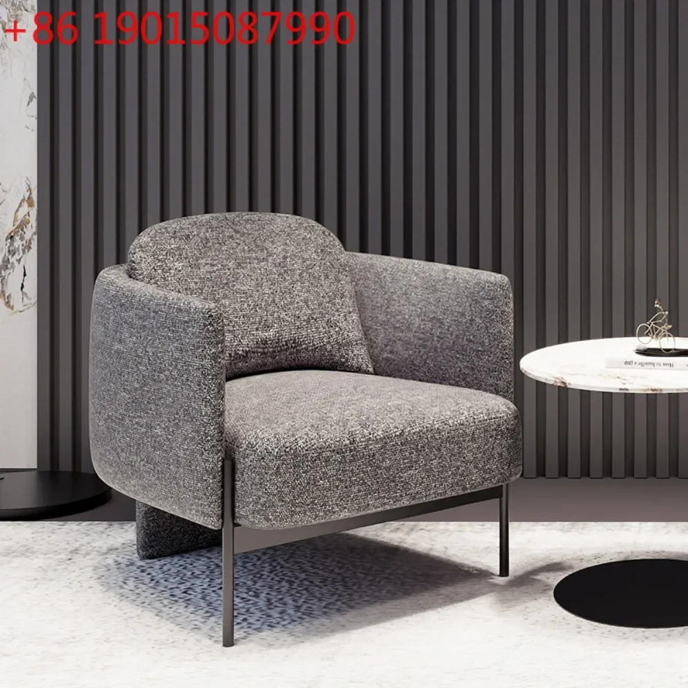 

Minimalist wabi silent wind small apartment living room fabric sofa chair office