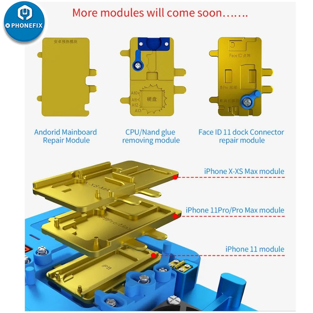 JC aixun iheater แพลตฟอร์มเทอร์โมสตัทสำหรับ iPhone 11-15ProMax CPU Face ID ชิปเมนบอร์ดซ่อม desoldering