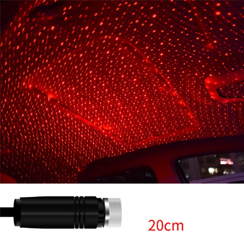 ABJI-Mini LED سقف السيارة ستار ليلة كشاف ضوئي جو غالاكسي مصباح USB ديكور للسيارات سقف غرفة ديكور السقف