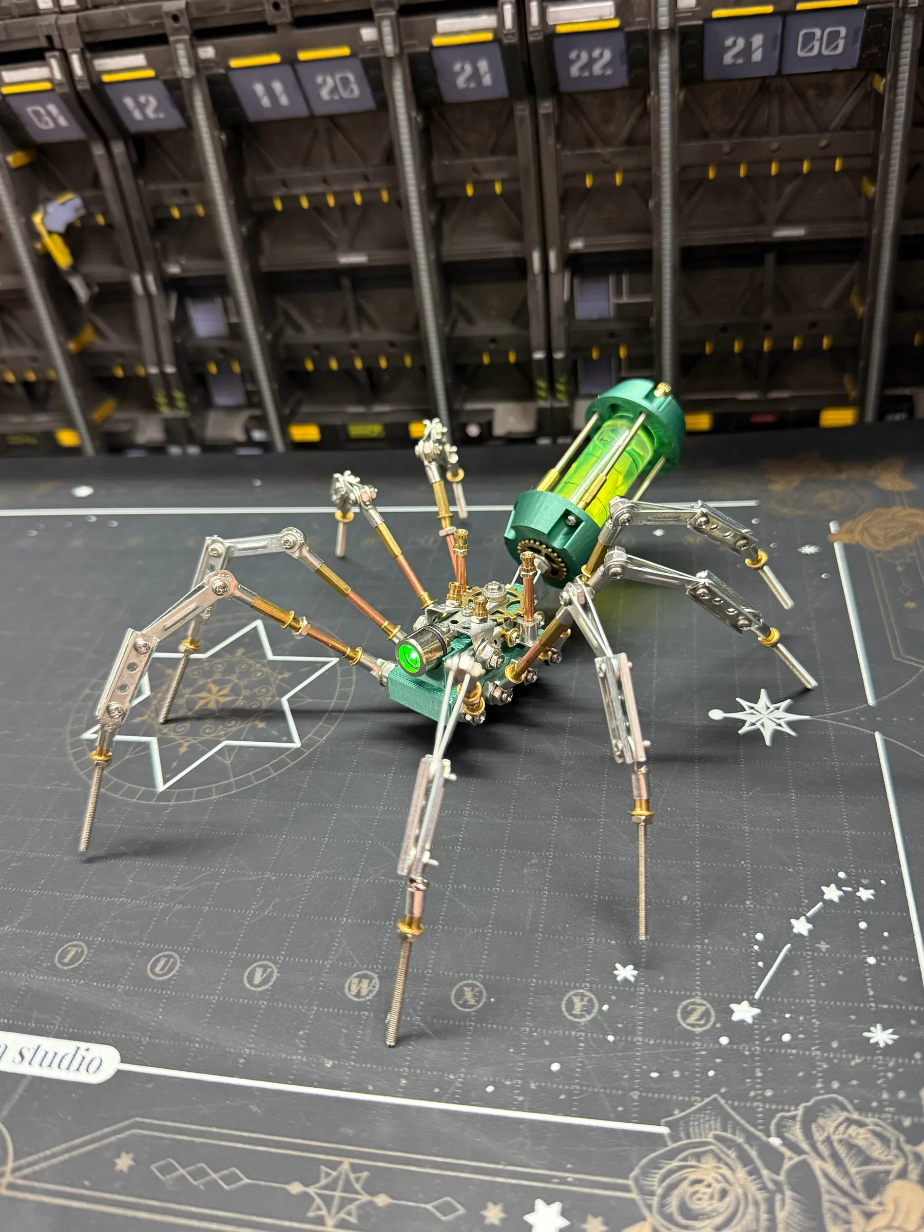 

Biomechanical Spider Model Metal Assembly Kit DIY Handmade Creative Gift For Adults Teens Mechanical Insect Toy