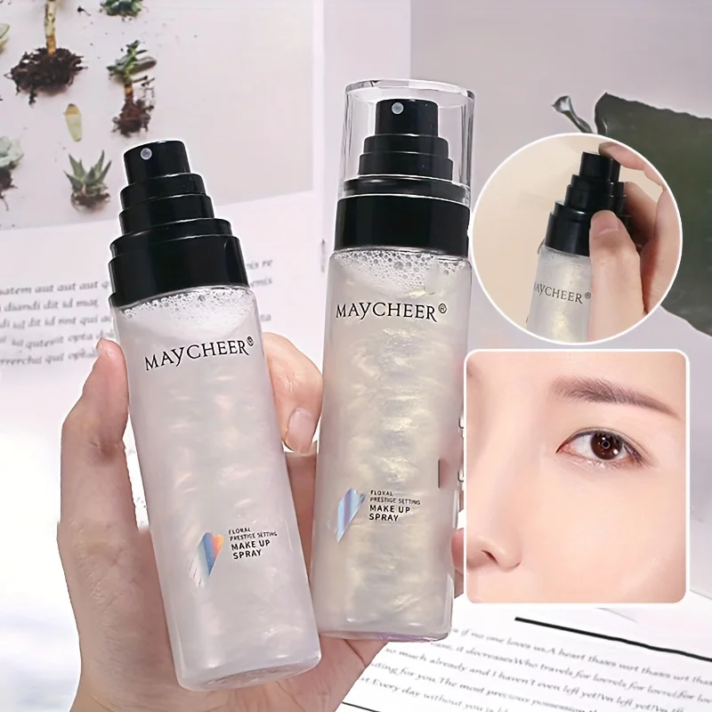 Spray fijador de maquillaje con acabado mate de larga duración: control de aceite, hidratante, resistente al agua, de secado rápido, portátil para toques en movimiento