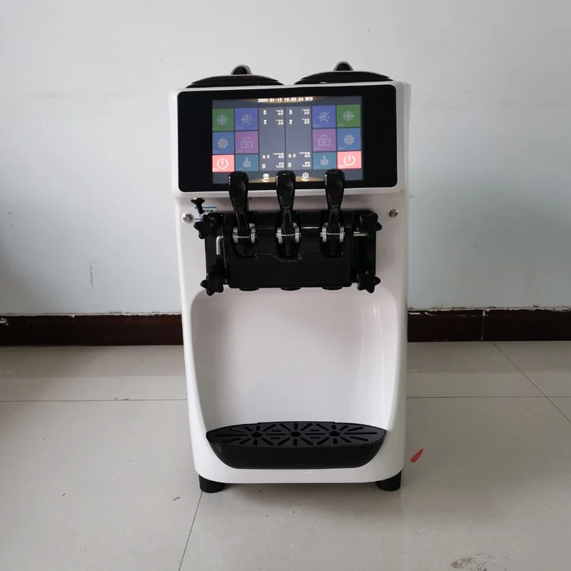 Машина для изготовления мороженого, емкость 6,4QT * 2, машина для производства твердого мороженого Gelato, коммерческая машина для снежков