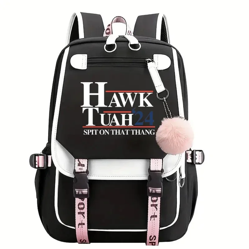 Hawk Tuah spit on That Thang backpack print backpacks for men girls school bag for teenager Laptop Backpack