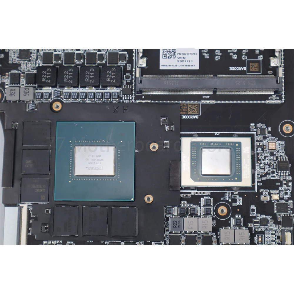 Placa-mãe para laptop Lenovo ThinkBook 16p G2 ACH BM5070 com CPU R5-5600H R7-5800H GPU RTX3060 8G 5B21C73267