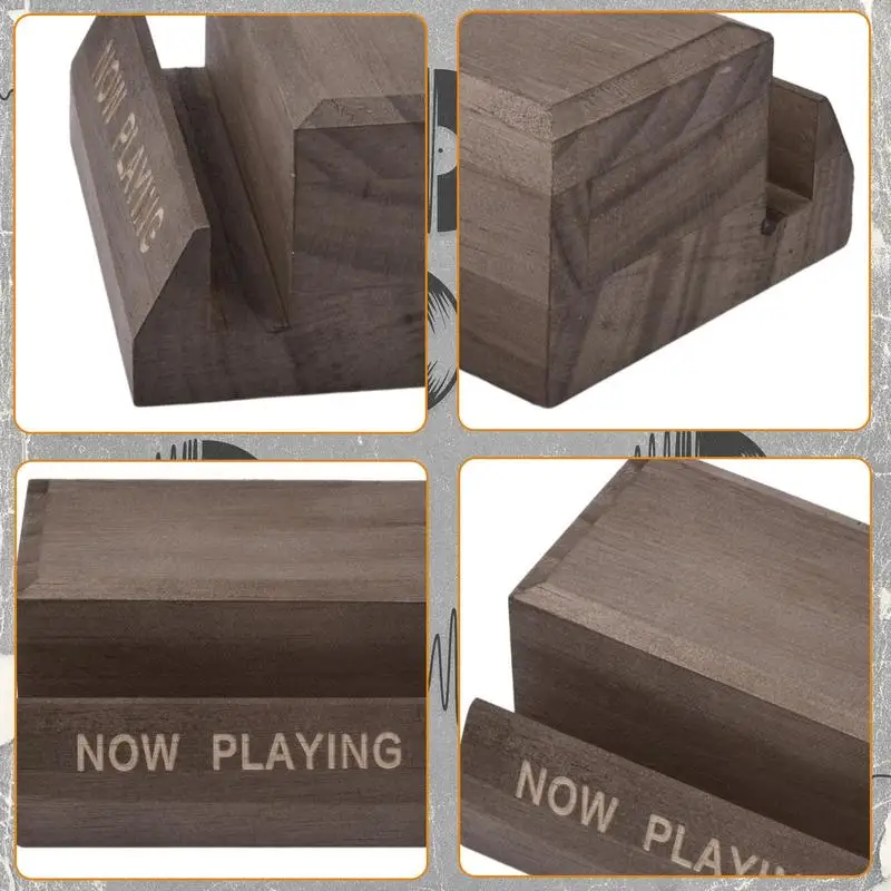 Albums Premium Vinyl Record Stand VinylRecord Stand Wooden Now Playing LP Storage Stands Compatible For Vinyls CDs LP