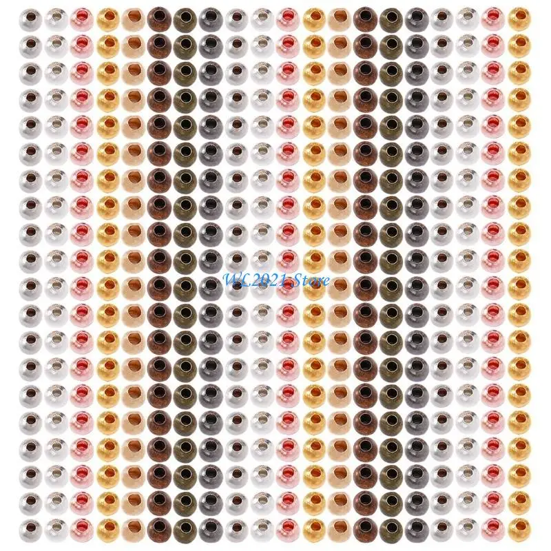 

G5GC Metal Spacer Beads Charm Loose Beads DIY Bracelets Jewelry Making Supplies Brass Material DIY Necklace Beads for Jewelry