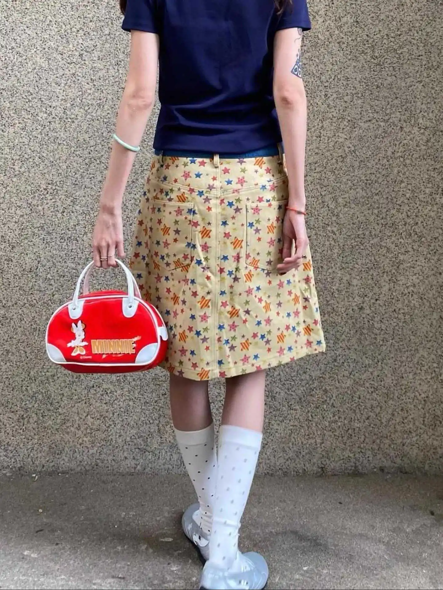Summer Women Midi Skirts Denim Skirts 2000s Aesthetic Korean College Style Y2k Abi American Retro Harajuku Shoujo Jean Skirt New view 3